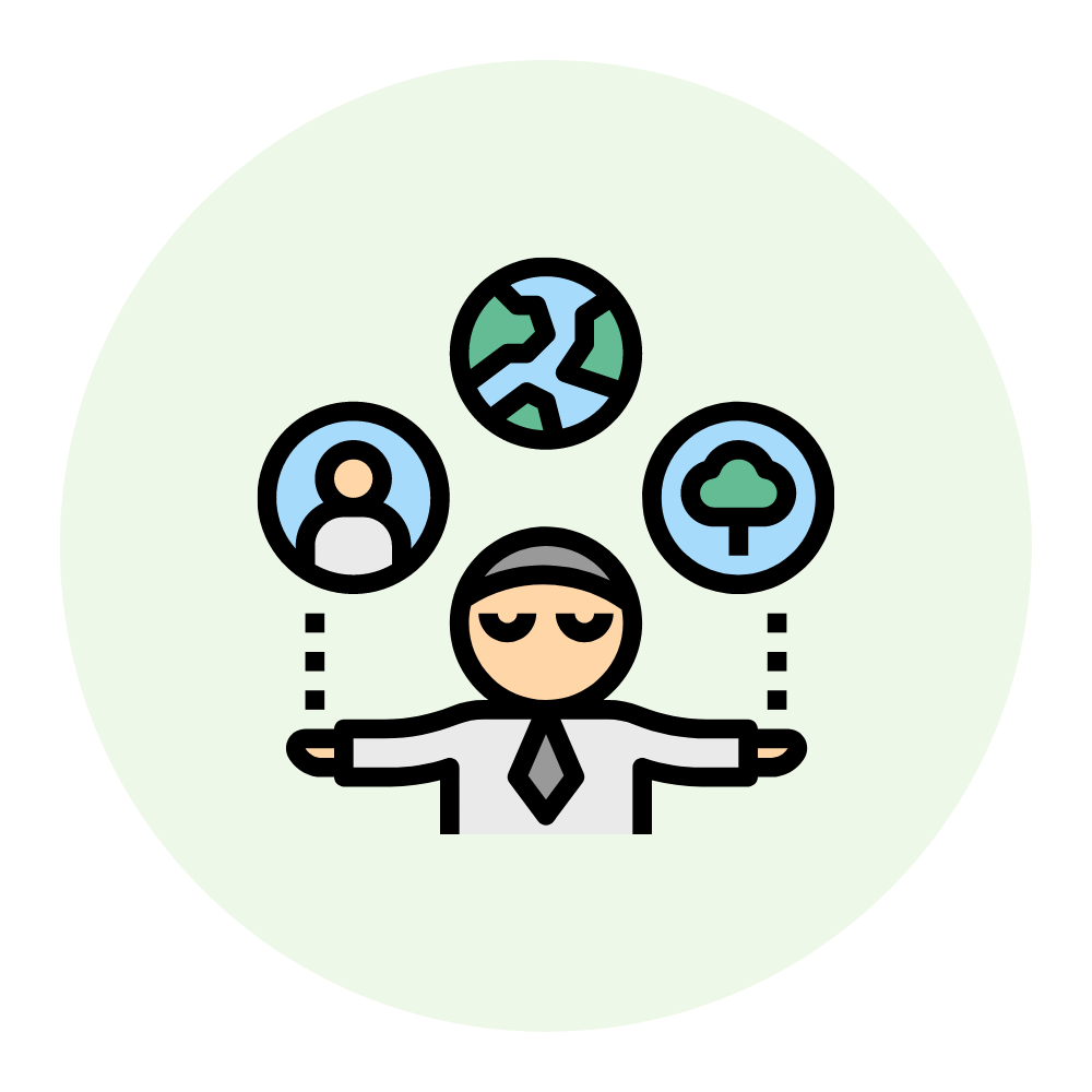 Responsabilité sociétale des entreprises icon