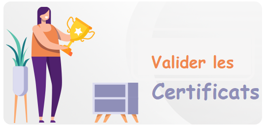 Validation de certificat - Accueil